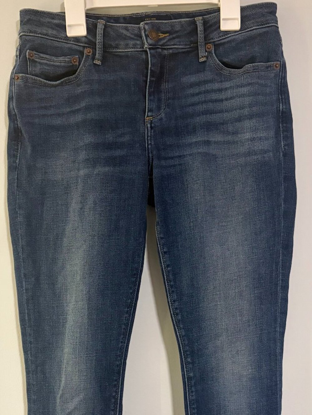 Lucky Brand Ava Mid Rise Skinny Jeans Medium Vintage Wash Sz 4 / 27